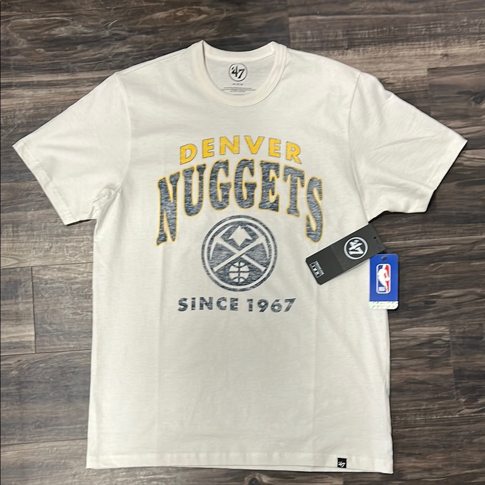 Men’s licensed 47 Cream Denver Nuggets T-Shirt